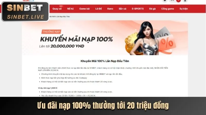 Thưởng chào mừng cá cược thể thao